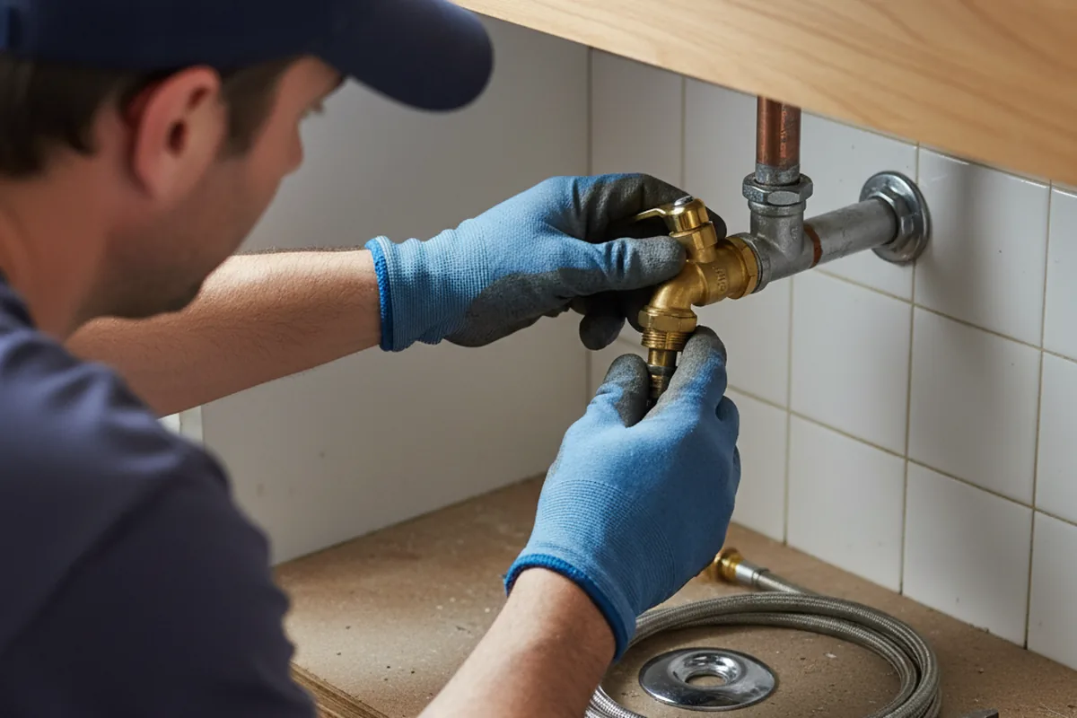 Shutoff valve and fitting work during Repiping in Sullivan